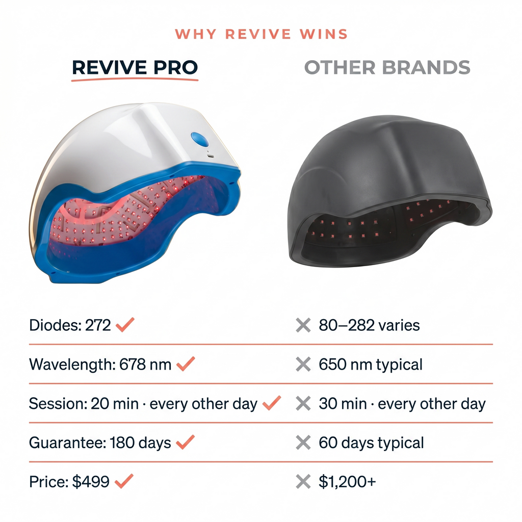 Revive Pro vs other brands feature comparison
