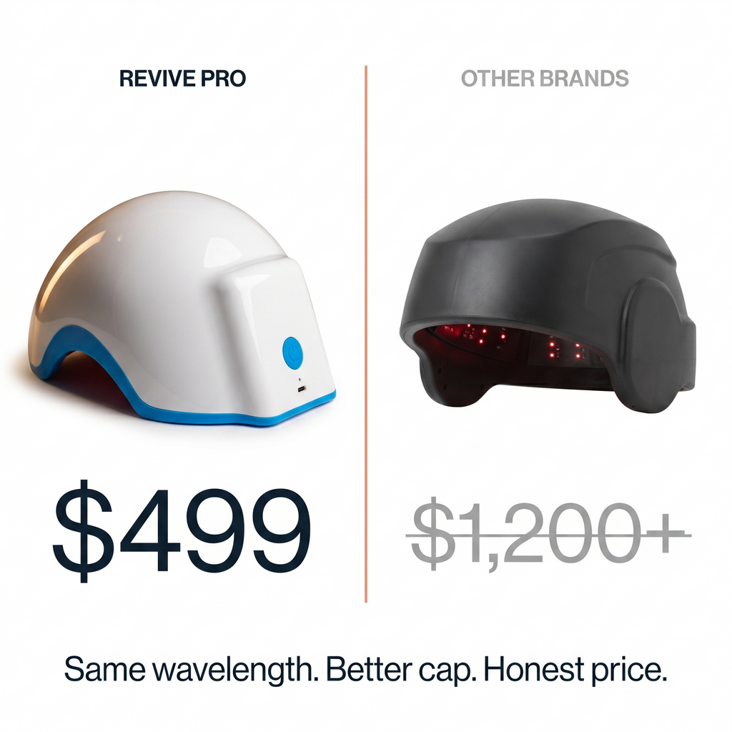 $499 vs $1,200+ — same wavelength, honest price